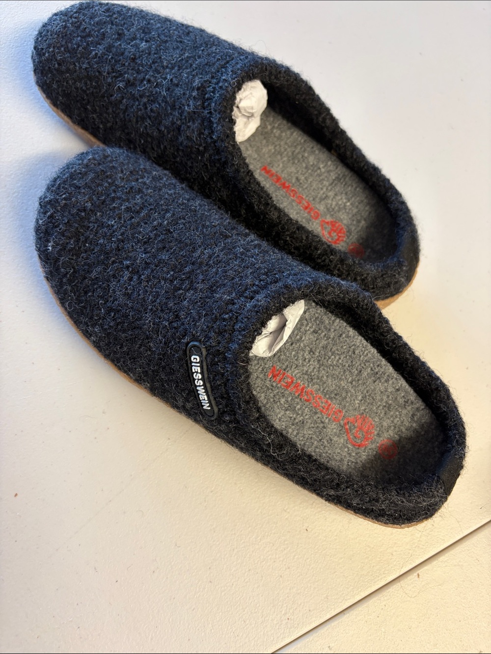 Giesswein Wool Slippers in Charcoal (Dark Gray)